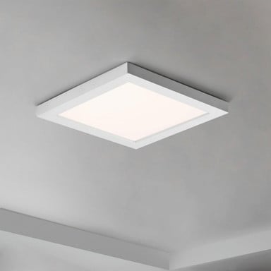 Maxim Lighting 57697WTWT Chip 1 Light 6.4 inch White Square LED Flush Mount Ceiling Light Installed View