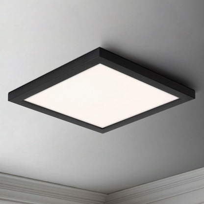 Maxim Lighting 57699WTBK Chip LED Square Flush Mount - Black Finish Installed