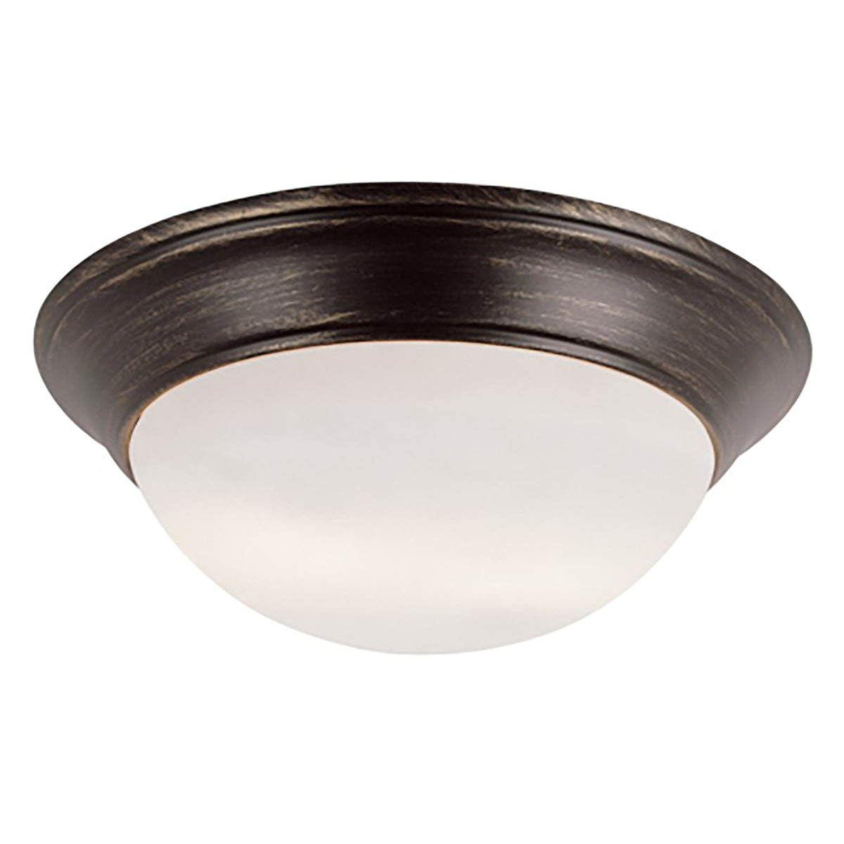 Trans Globe Lighting 57704 Bolton 2 Light Oil Rubbed Bronze Flush Mount Ceiling Light