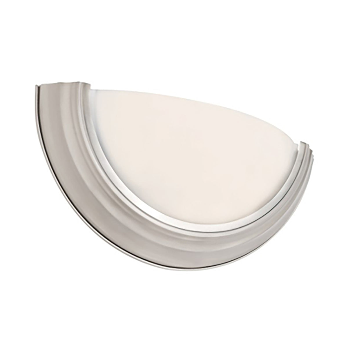 Trans Globe Lighting 57706 BN Ray brushed nickel wall sconce with white frosted glass