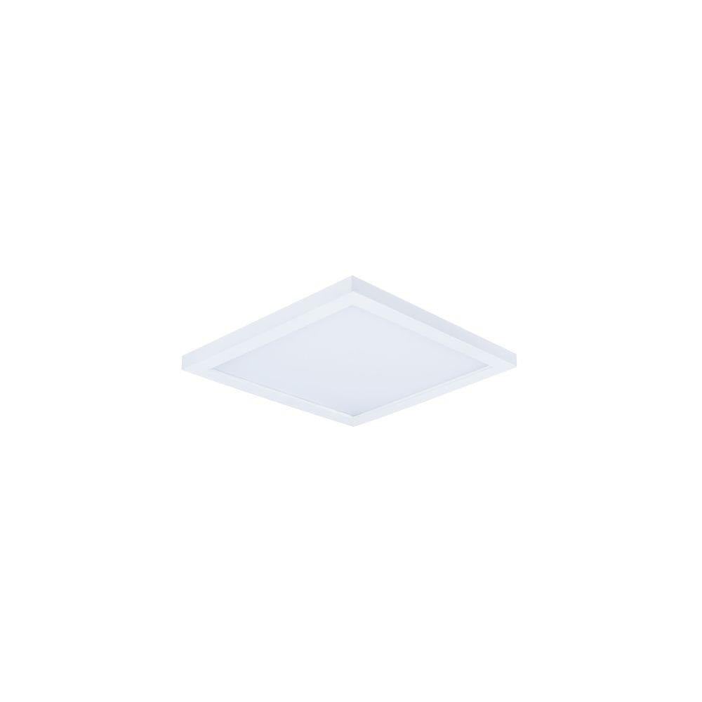 Maxim Lighting 57721WTWT Wafer 1 Light 4.5 Inch White Flush Mount Ceiling Light