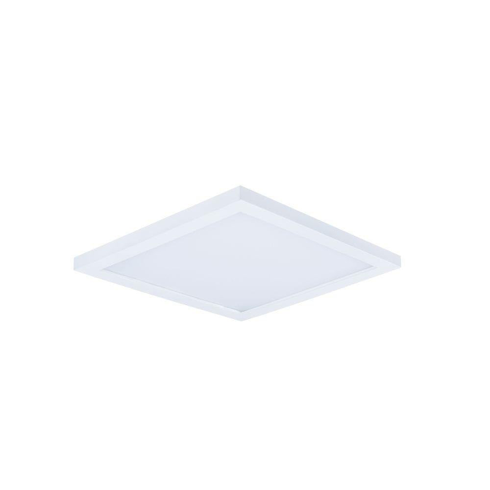 Maxim Lighting 57725WTWT Wafer 1 Light 9 inch White LED Flush Mount Ceiling Light