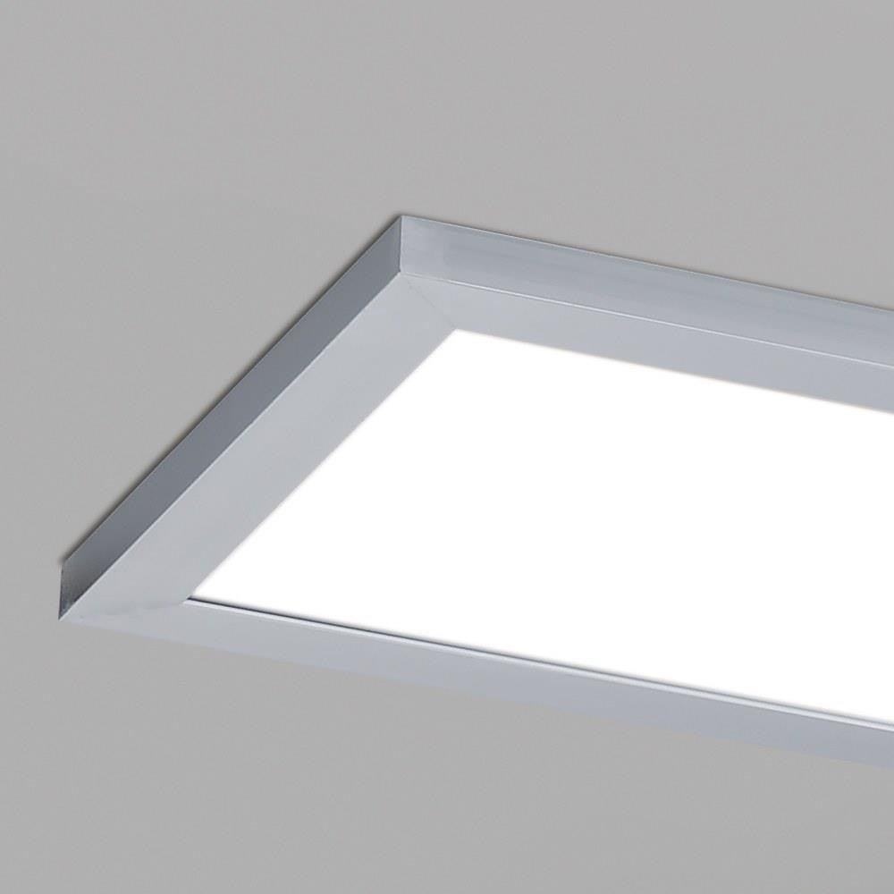 Maxim Lighting 57762WTAL Sky Panel Brushed Aluminum LED Flush Mount Ceiling Light - installed close-up corner detail
