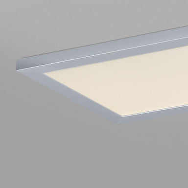 Maxim Lighting 57762WTAL Sky Panel Brushed Aluminum LED Flush Mount Ceiling Light - installed corner angle detail