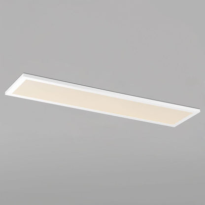 Maxim Lighting 57774WTWT Sky Panel White LED Flush Mount - Illuminated Angled View on Grey Background