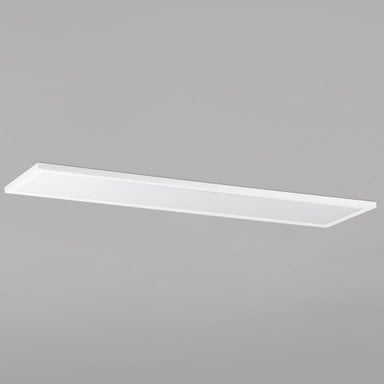 Maxim Lighting 57774WTWT Sky Panel White LED Flush Mount - Side Profile View on Grey Background