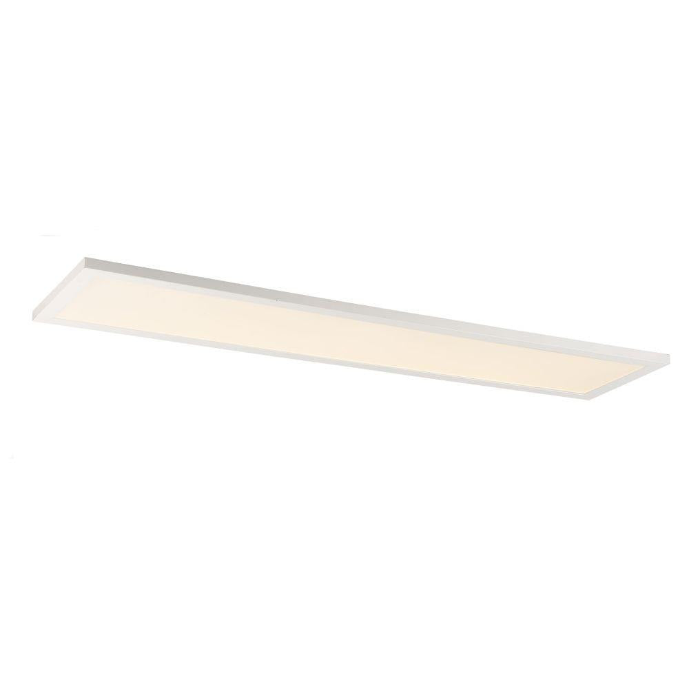 Maxim Lighting 57774WTWT Sky Panel White LED Flush Mount - Full View on White Background