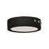 Maxim Lighting 57784WTBK Wafer 1 Light 7 inch Black LED Round Flush Mount Ceiling Light with Emergency Backup