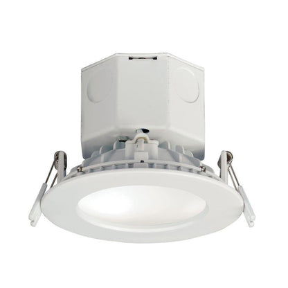 Maxim Lighting 57792WTWT White LED Recessed Downlight Retrofit Trim Kit - Illuminated Front View
