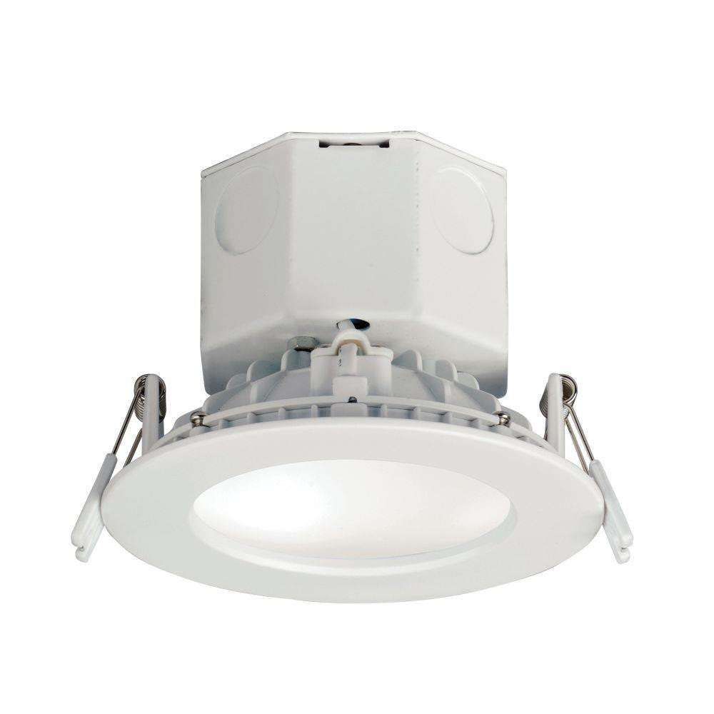 Maxim Lighting 57793WTWT Cove White LED Recessed Downlight - Front View Illuminated