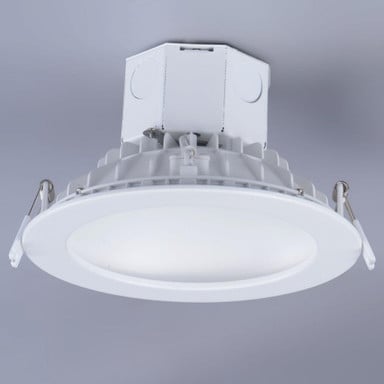 Maxim Lighting 57797WTWT Cove White LED Recessed Downlight - Installed Angle View