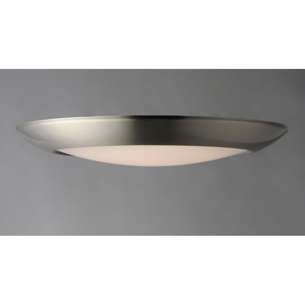 Maxim Lighting 57850WTSN Diverse Satin Nickel Flush Mount Ceiling Light Side Angle View