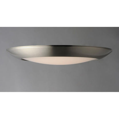 Maxim Lighting 57850WTSN Diverse Satin Nickel Flush Mount Ceiling Light Side Angle View