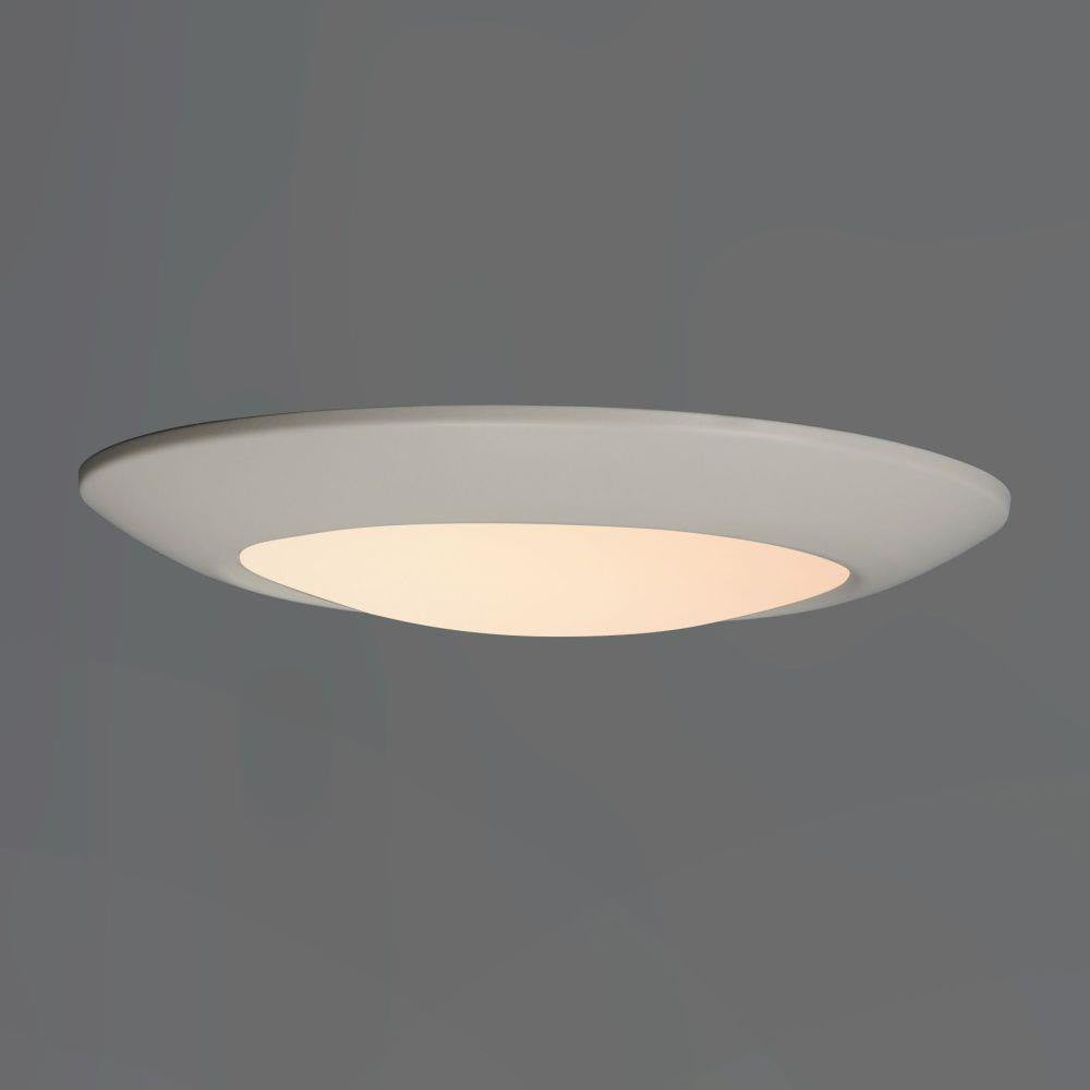 Maxim Lighting 57856WTWT Diverse White LED Flush Mount - Angle View Lit