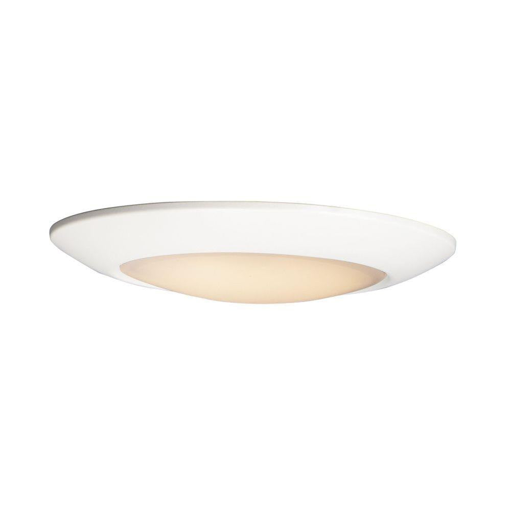Maxim Lighting 57856WTWT Diverse White LED Flush Mount - Front Profile White Background