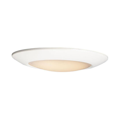 Maxim Lighting 57856WTWT Diverse White LED Flush Mount - Front Profile White Background