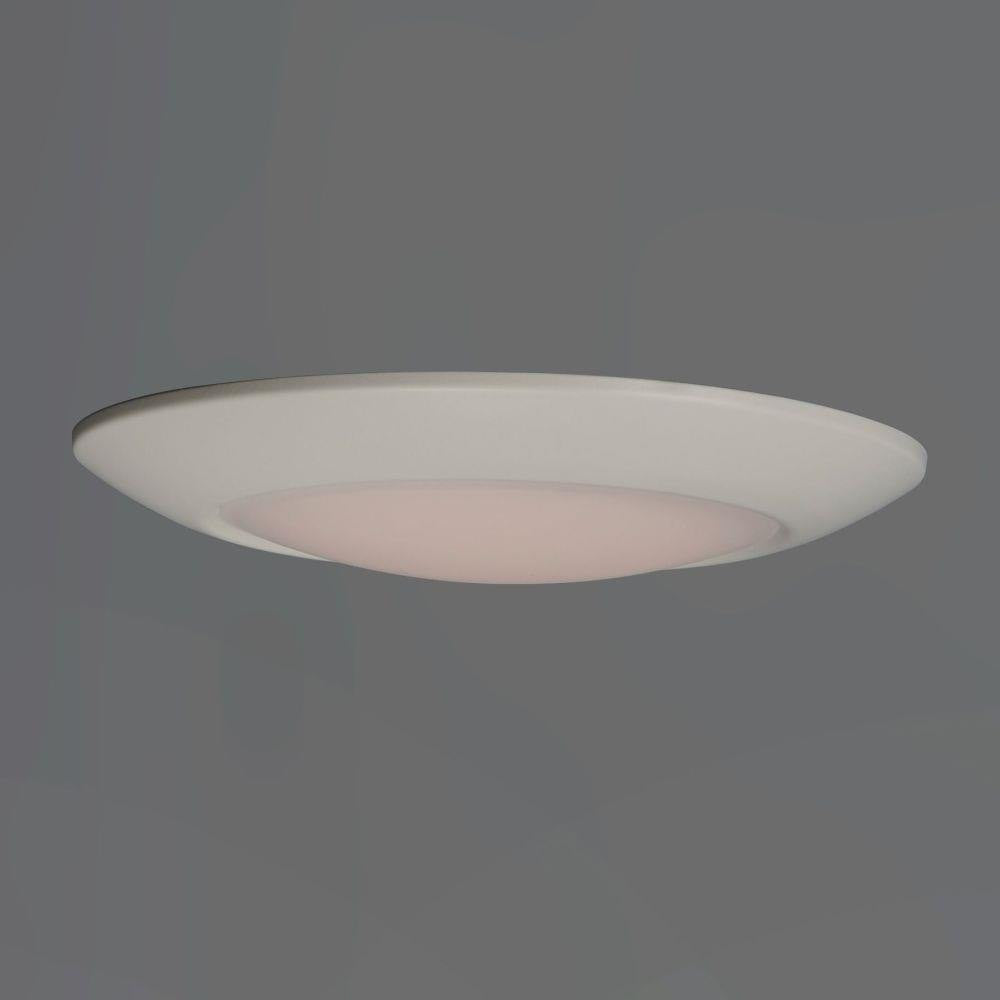 Maxim Lighting 57858WTWT Diverse 1 Light 11 Inch White LED Flush Mount Ceiling Light - Angled Side View
