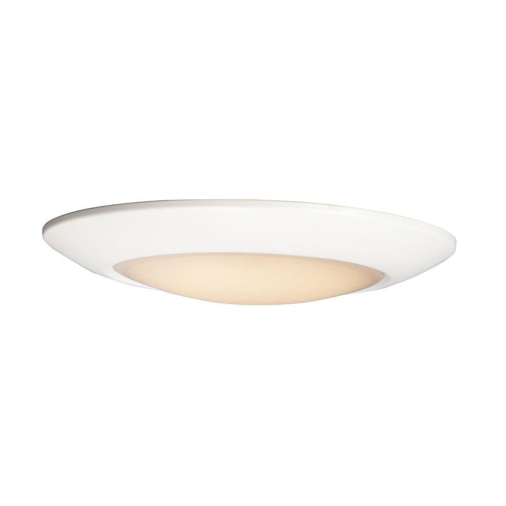 Maxim Lighting 57861WTWT Diverse LED Flush Mount in White - Front View on White Background