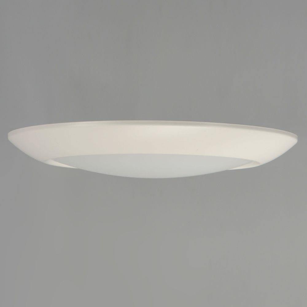 Maxim Lighting 57863WTWT Diverse White LED Flush Mount Ceiling Light - angled side view