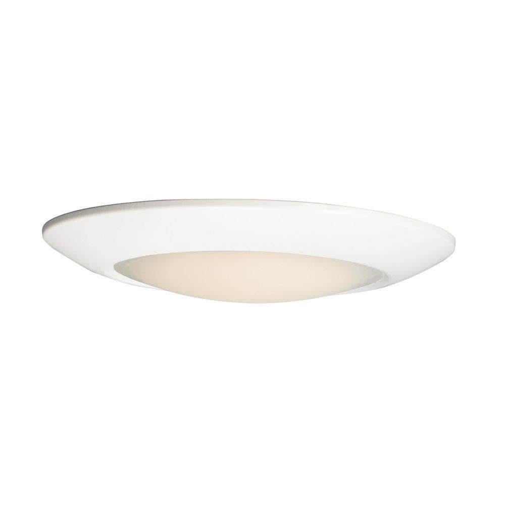Maxim Lighting 57863WTWT Diverse White LED Flush Mount Ceiling Light - front view on white background