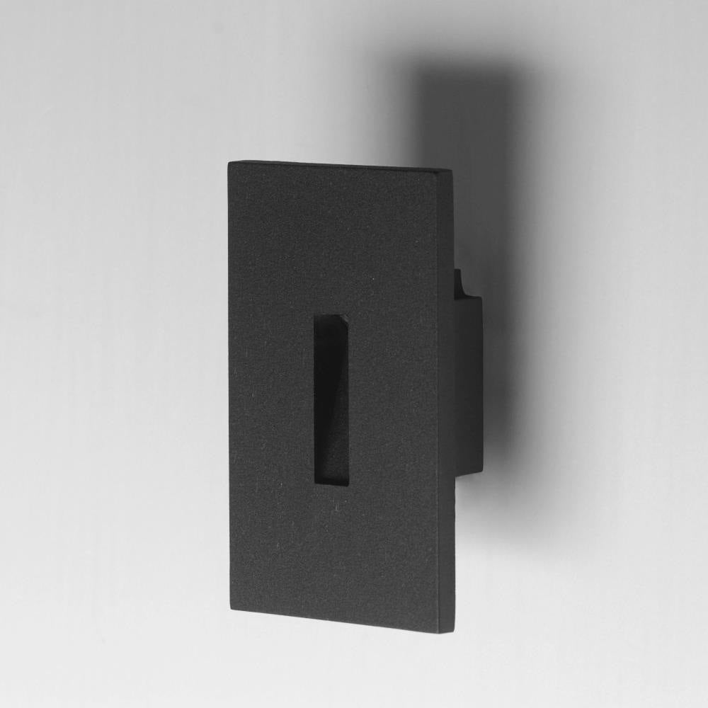 Maxim Lighting 58004BK Path Black LED Step Light Side Angle View