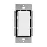 Enerlites 58300-W Decorator Dimmer Wall Switch, Single Pole, LED/CFL, Incandescent/ Halogen, White Finish