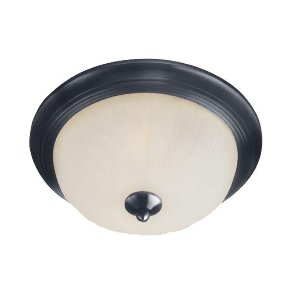 Maxim Lighting 5830FTBK Essentials 583X 1 Light 11.5 inch Black Flush Mount Ceiling Light