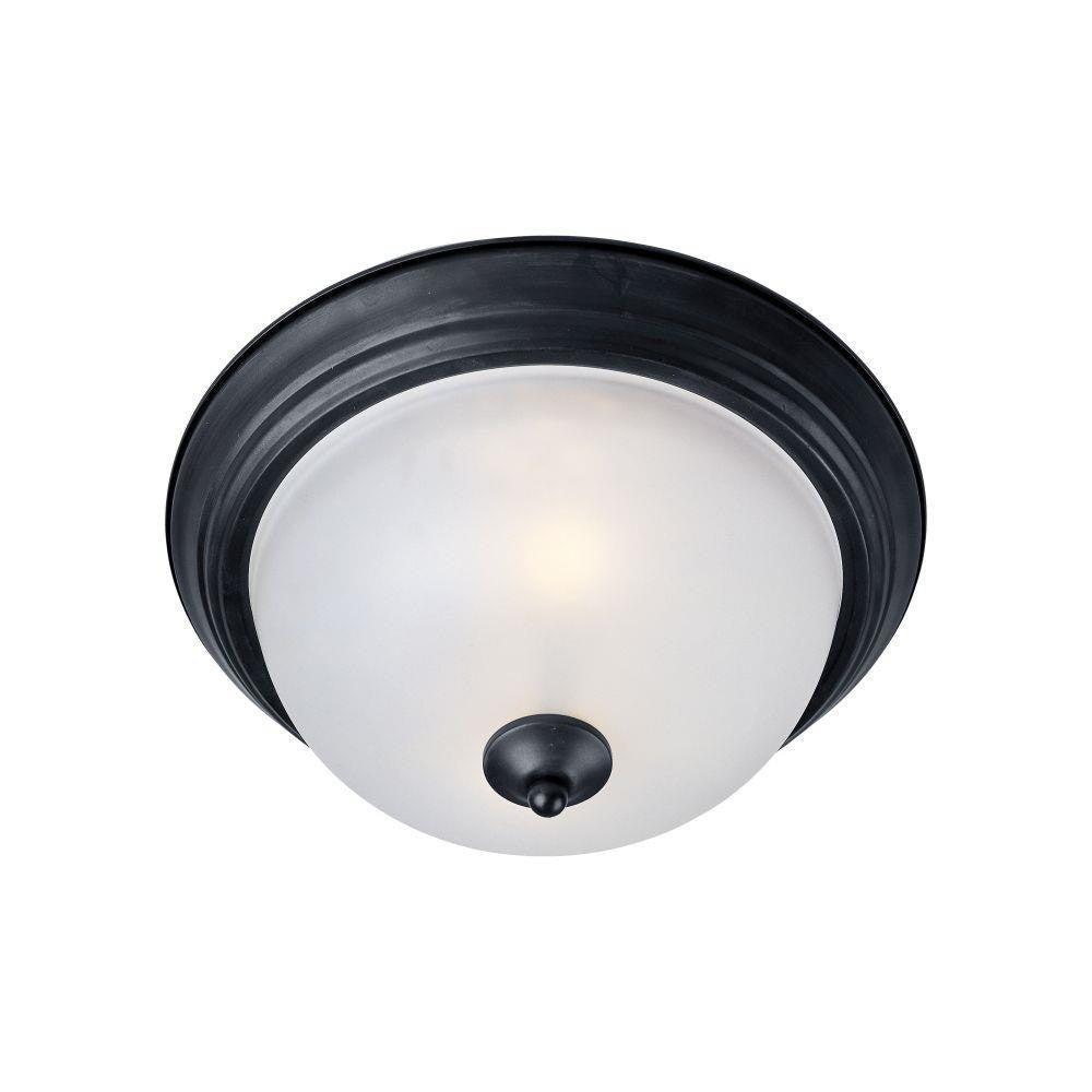 Maxim Lighting 5840FTBK Essentials 1 Light 11.5 inch Black Flush Mount Ceiling Light