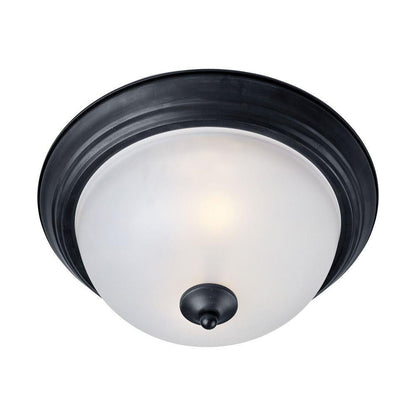 Maxim Lighting 5842FTBK Essentials 3 Light 15.5 Inch Black Flush Mount Ceiling Light