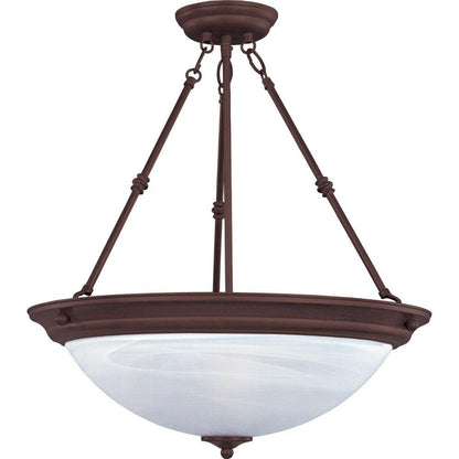 Maxim Lighting 5845MROI Essentials 3 Light 15 inch Oil Rubbed Bronze Pendant Ceiling Light