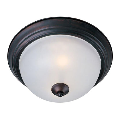 Maxim Lighting 5849FTOI Essentials 2 Light 11.5 Inch Oil Rubbed Bronze Flush Mount Ceiling Light