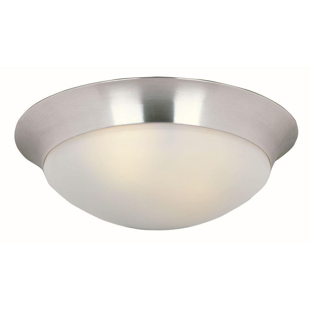Maxim Lighting 5852FTSN Essentials 3 Light 16.5 Inch Satin Nickel Flush Mount Ceiling Light