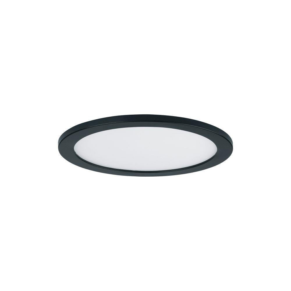 Maxim Lighting 58713WTBK Wafer 1 Light 7 Inch Black LED Round Flush Mount Ceiling Light