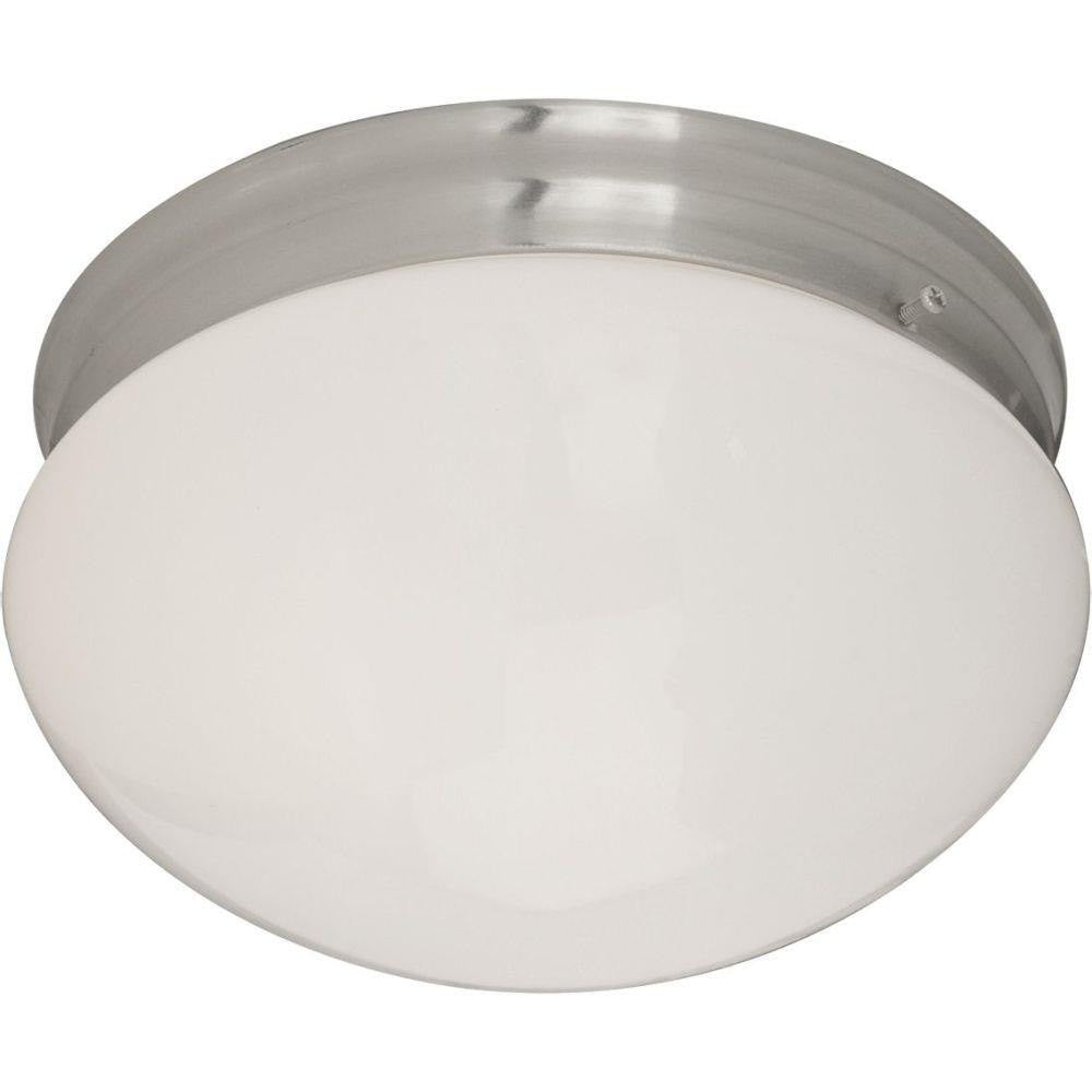 Maxim Lighting 5881WTSN Essentials 2 Light 9 inch Satin Nickel Flush Mount Ceiling Light
