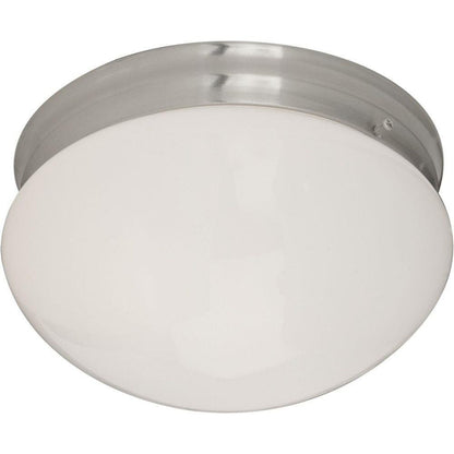 Maxim Lighting 5881WTSN Essentials 2 Light 9 inch Satin Nickel Flush Mount Ceiling Light