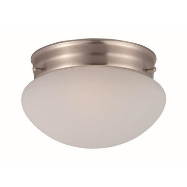 Maxim Lighting Essentials Flush Mount Ceiling Light Satin Nickel Finish Side View