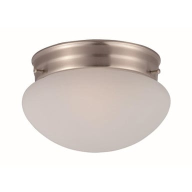 Maxim Lighting 5884FTSN Essentials 1 Light 7.5 inch Satin Nickel Flush Mount Ceiling Light