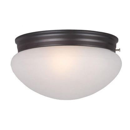 Maxim Lighting 5885FTOI Essentials Oil Rubbed Bronze Flush Mount Ceiling Light Angled View