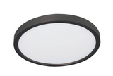 AFX Lighting EGRF12LAJD3BK Edge 12 Inch CCT LED Indoor Flush Mount In Black With White Acrylic Diffuser