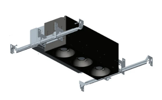Visual Comfort Architectural EMOH13FLON120ELVW Multiples 1 X 3 Open Flanged Non IC Airtight Housing, Dimming ELV, Wattage 36W, White Finish