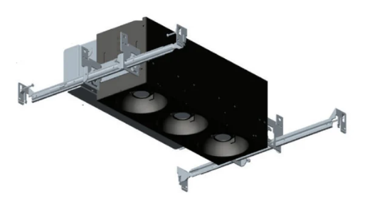 Visual Comfort Architectural EMOH13LLHN120ELVW Element EMOH Multiples 1 X 3 Open Flangeless Non IC Airtight Housing, Wattage 51W, Dimming ELV, White Finish