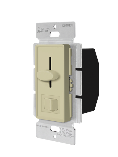 Enerlites 59302-I 150W Single Pole, 3-Way LED & 3 Way LED & CFL Dimmer, Ivory
