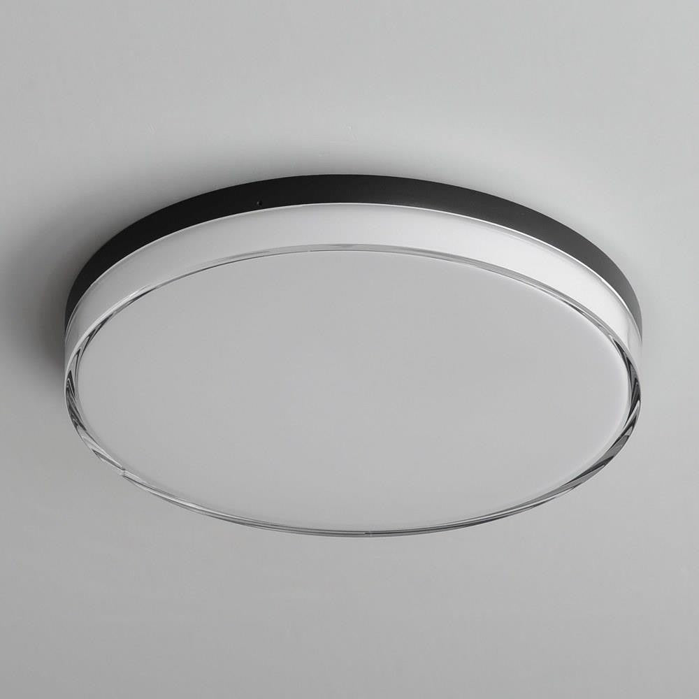 Maxim Lighting 59764CLFTBK Edge Black LED Flush Mount Ceiling Light installed on ceiling