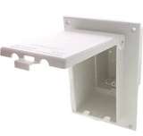 Arlington DBVR131W Vertical Recessed Weatherproof-In-Use Box FOR 1/4", 1-Gang, White Cover