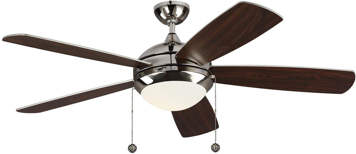 Generation Lighting Discus Classic 52 polished nickel ceiling fan with light kit