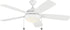 Generation Lighting Discus Classic 52 white ceiling fan with light kit