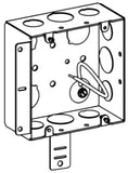 Orbit 5SDB-50/75-AB-PT-BSA 5" Square Electrical Box, 2 1/8" Deep W/ 1/2" & 3/4" Knockouts W/ AB Bracket, Pigtail & Back Arm Support