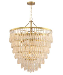 SDQ Lighting PD38719BG 31.63" Malzzucker 19  Light Chandelier, Wattage 60W, Brushed Gold Finish