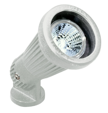 Dabmar Lighting LV200-L7-65K-W LED 2 Pin Cast Aluminum Spot Light, Color Temperature 6500K, White Finish
