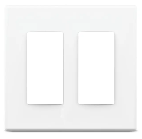 SensorWorx SWX-199-2P-WH Wall Plate, 2-Gang, White Finish